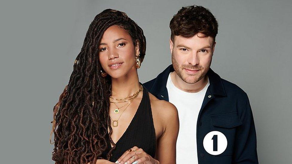 A photo of Vick Hope and Jordan North