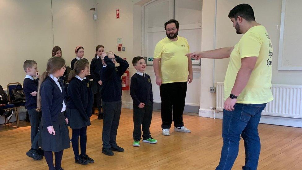 Twenty-three children school's choir took part in the workshop