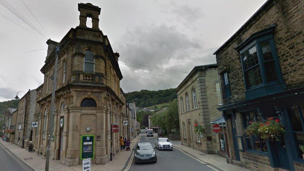 Lloyds bank in Hebden Bridge