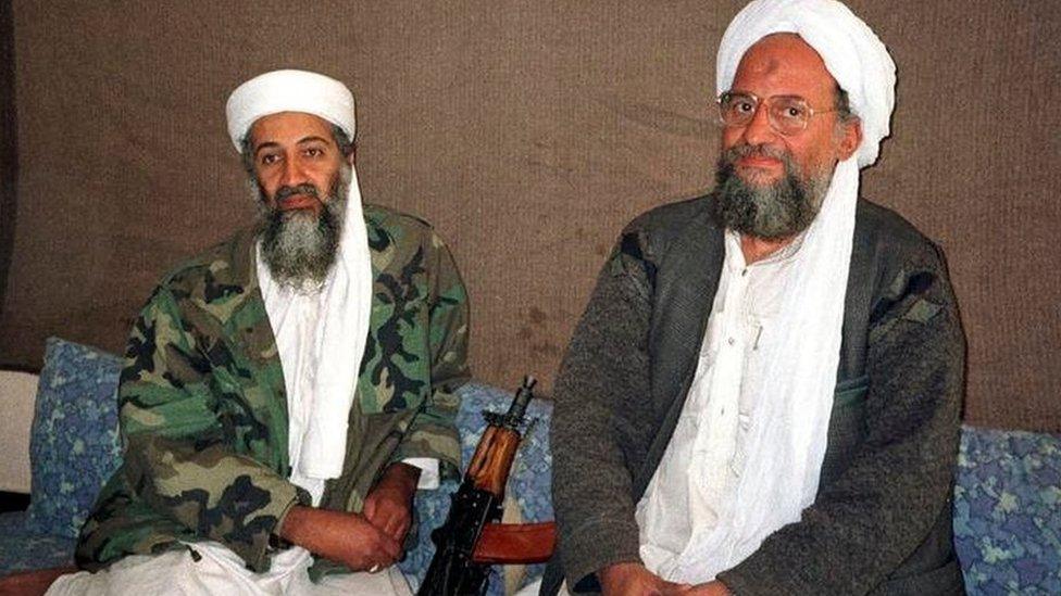 Osama Bin Laden and Ayman al-Zawahiri - 2001