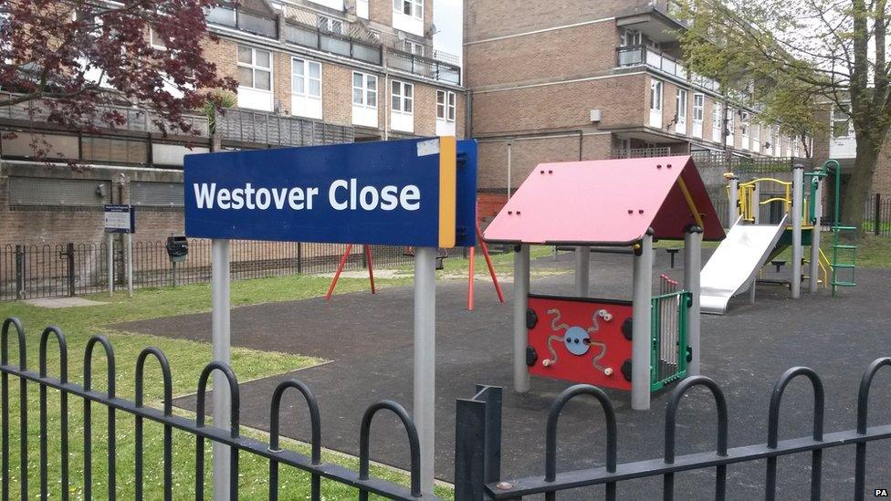 Westover Close, where Ellie Butler died