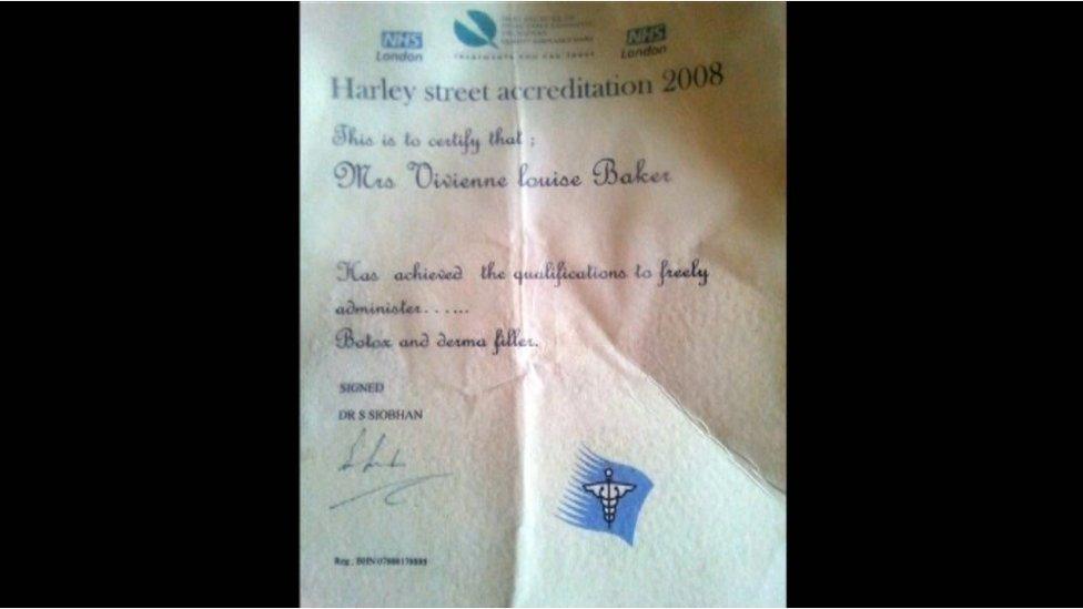 Piece of paper purporting to be a certificate