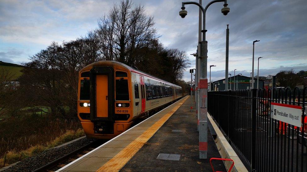 A train at Bow Street