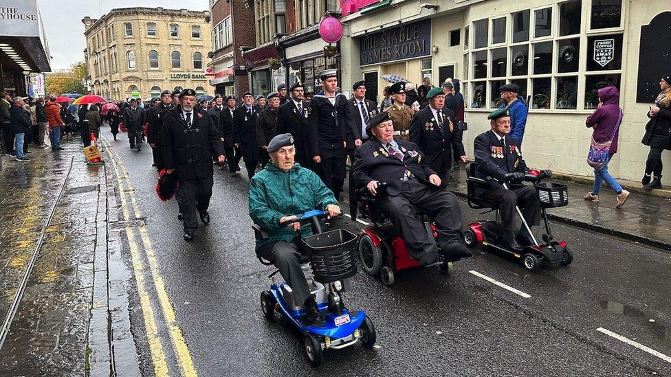 Parade in Weston-super-Mare