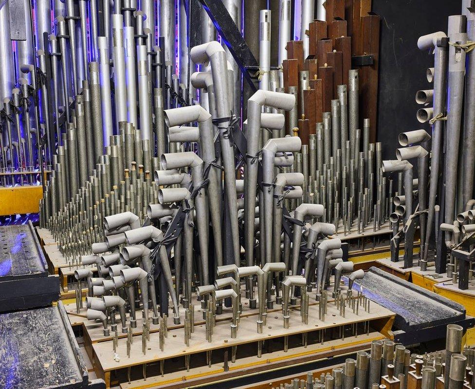 organ pipes