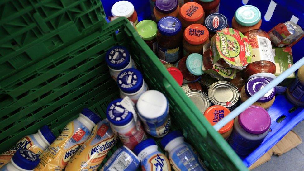 Food bank supplies generic image