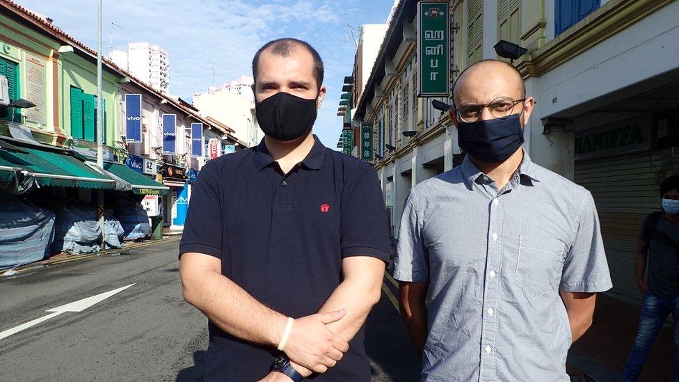 Nemanja Grujicic and Kirtan Patel in Singapore