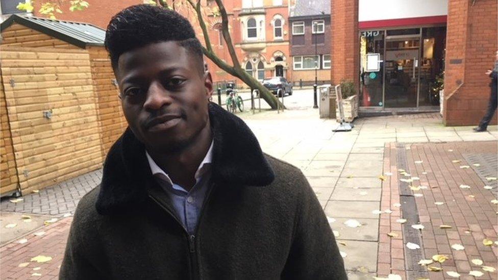 David Adu-dwumaa from Leigh works in city centre