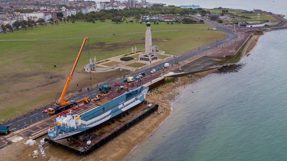 LCT 7074 in Portsmouth