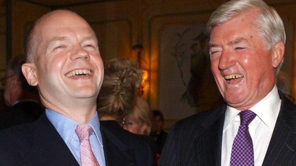 William Hague and Cecil Parkinson