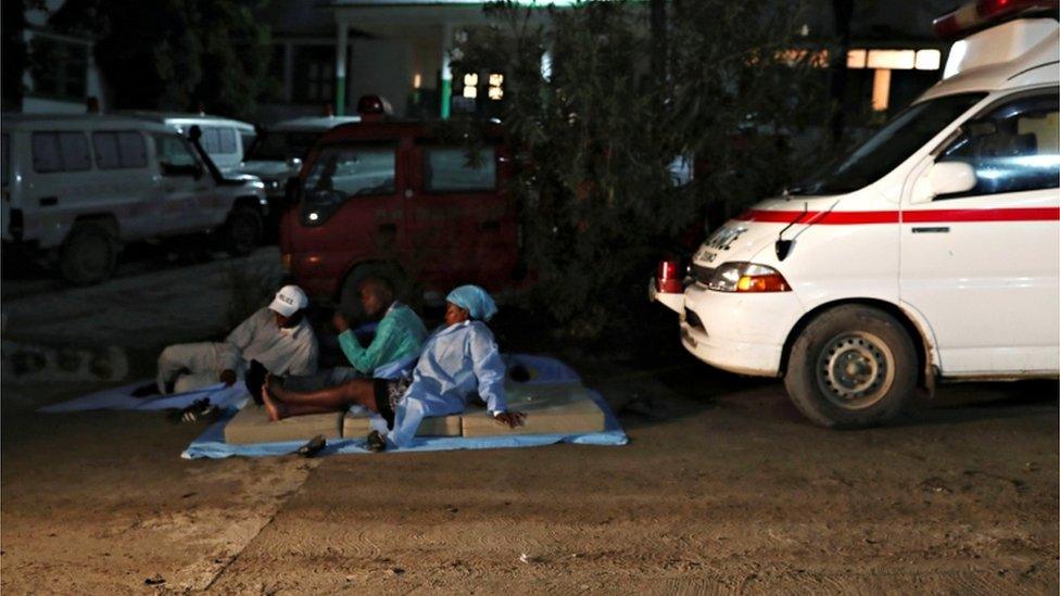 Haitian recover from an earthquake in 2018