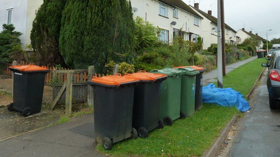 Rubbish bins