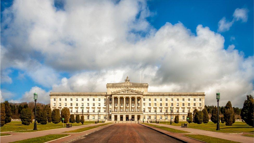 Stormont Buildings Belfast - stock photo