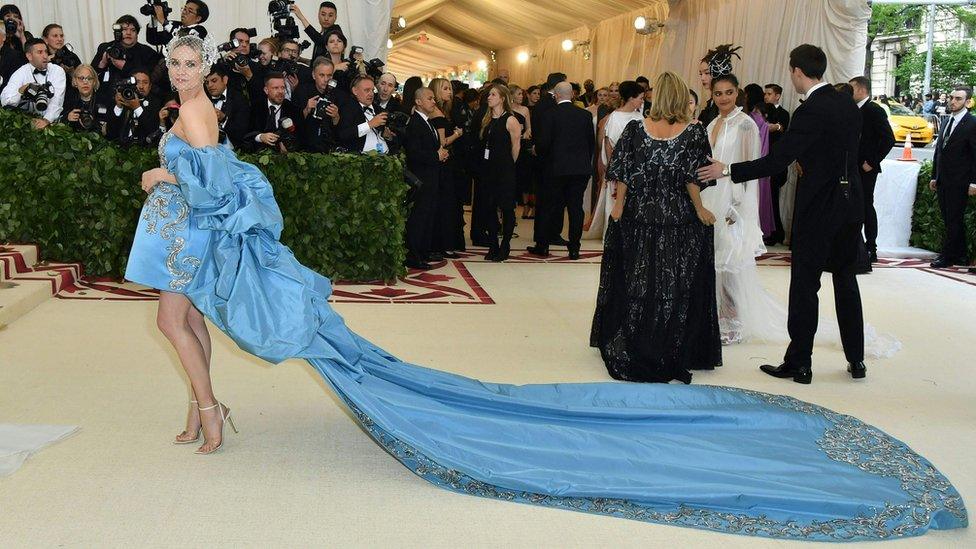 Diane Kruger arrives for the 2018 Met Gala on May 7, 2018