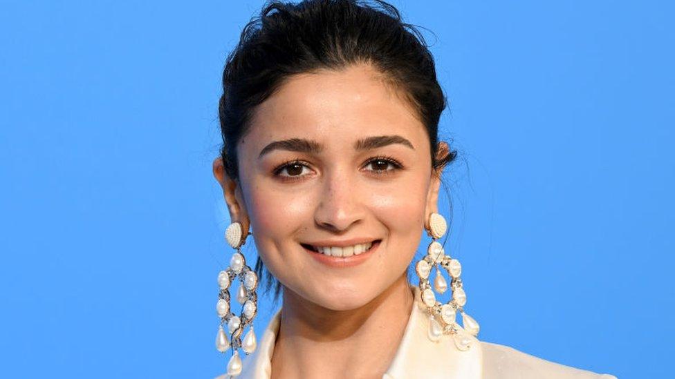 Actress Alia Bhatt poses at the "Gangubai Kathiawadi" photocall during the 72nd Berlinale International Film Festival Berlin at Grand Hyatt Hotel on February 16, 2022 in Berlin, Germany.