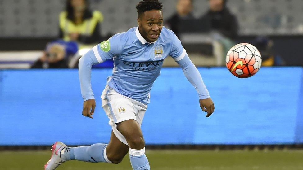 Manchester City player Raheem Stirling