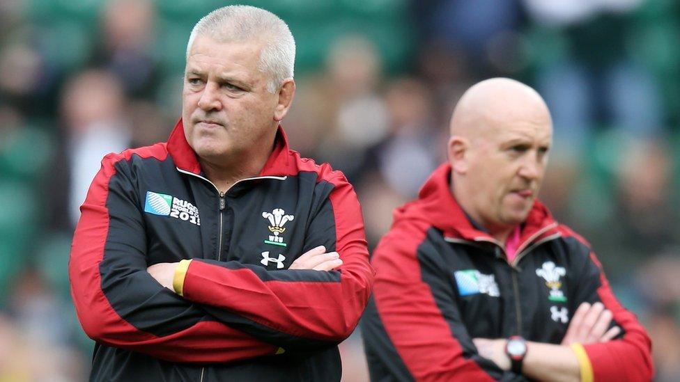 Wales coaches Warren Gatland and Shaun Edwards