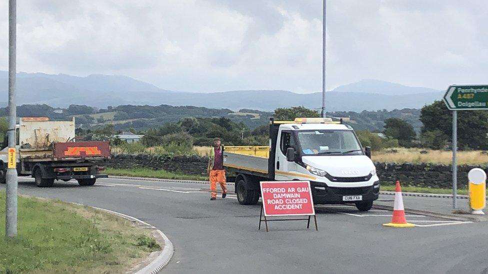 Porthmadog bypass closed