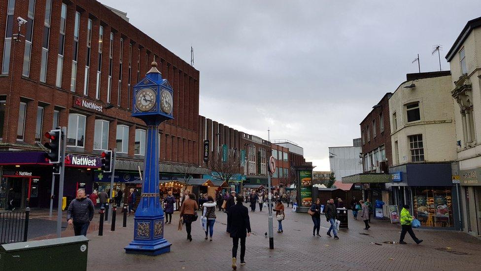 Hanley town centre