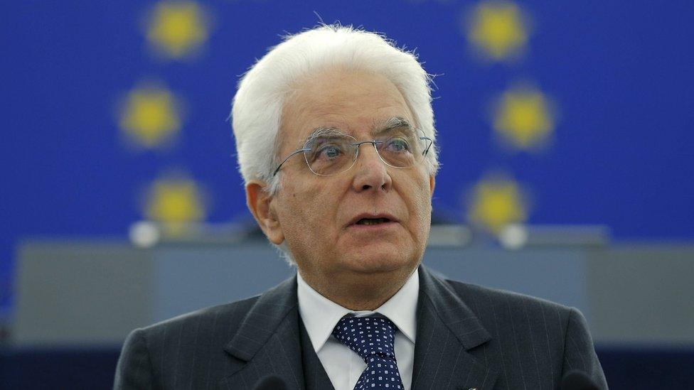 Italian President Sergio Mattarella