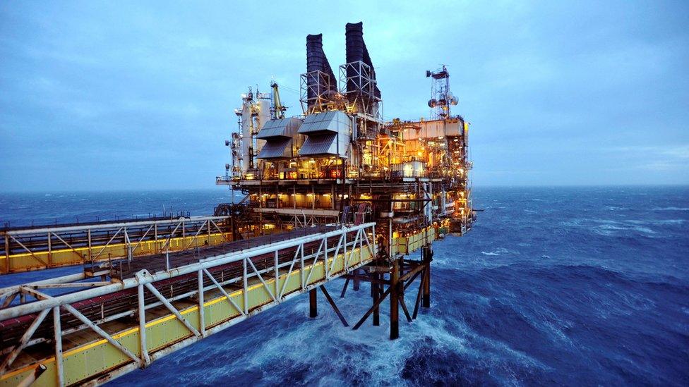 A section of the BP Eastern Trough Area Project (ETAP) oil platform is seen in the North Sea, about 100 miles east of Aberdeen in Scotland, February 24, 2014