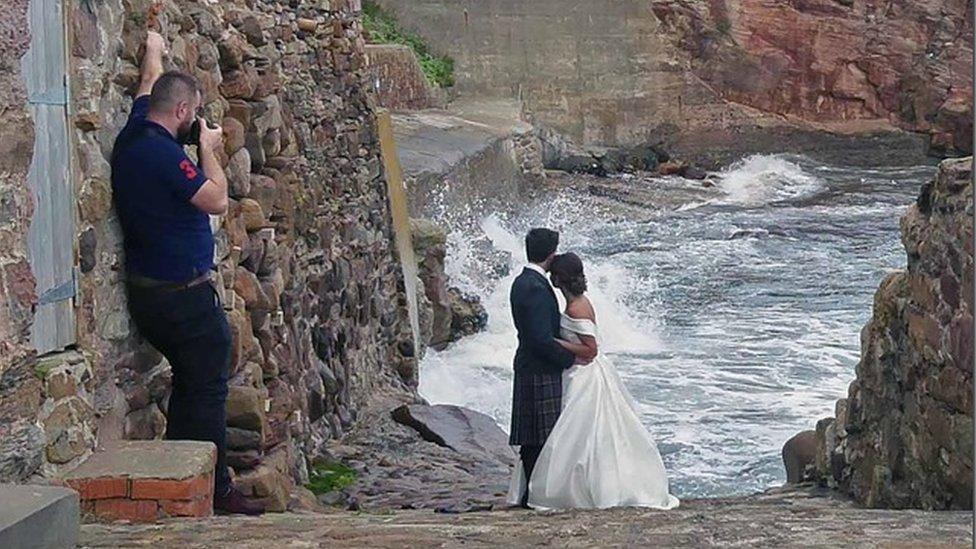 Sea wedding pics