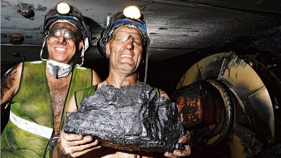 Workers at Kellingley colliery