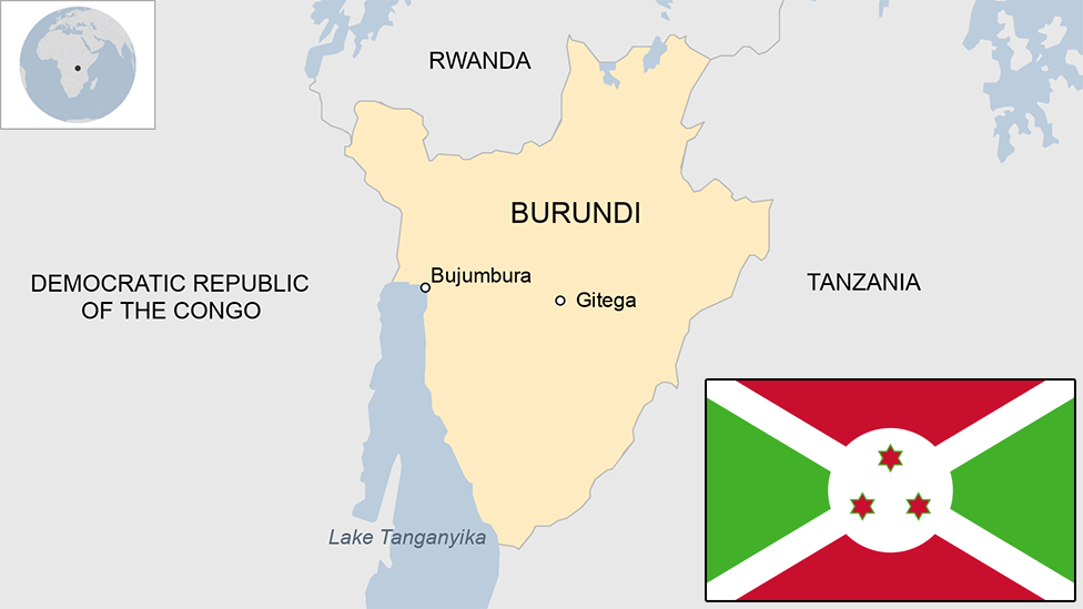 Map of Burundi