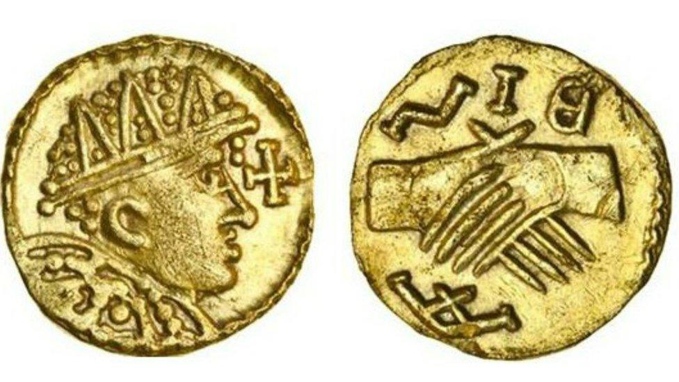 Saxon gold coin