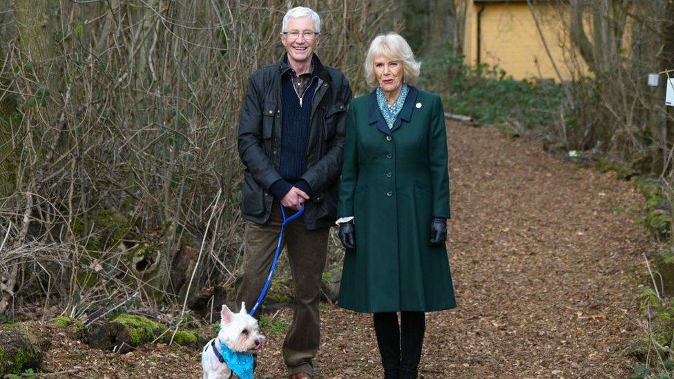 Paul O'Grady and Camilla, the Queen Consort