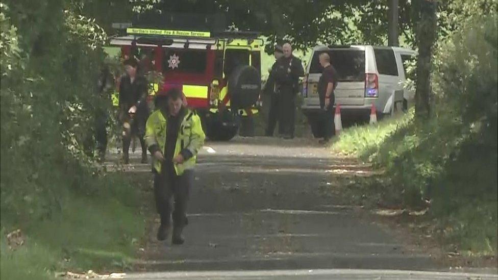 The scene of a fatal accident at Slieve Gullion Forest Park in south Armagh