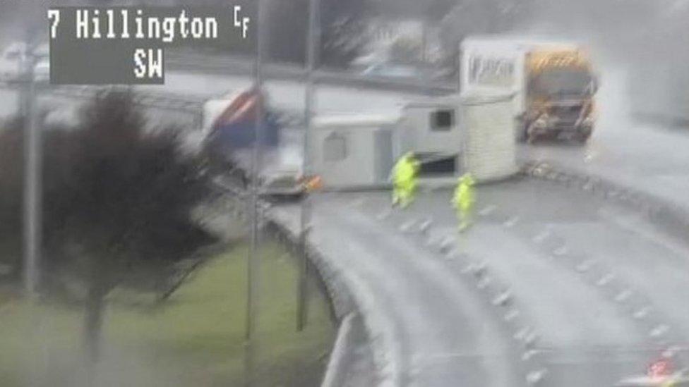 Traffic Scotland picture of the incident