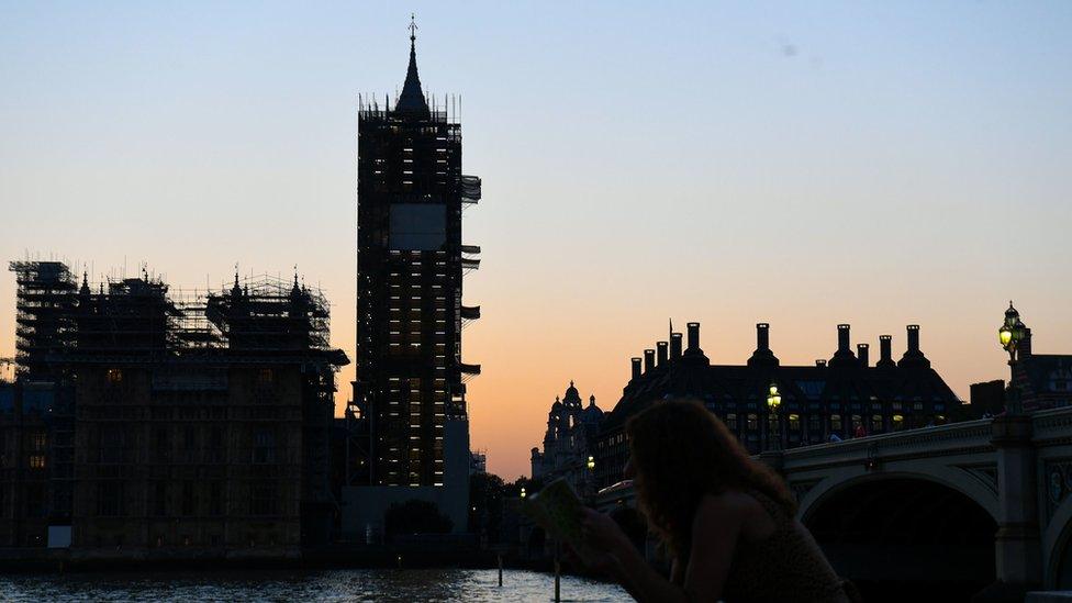 View of the Palace of Westminster