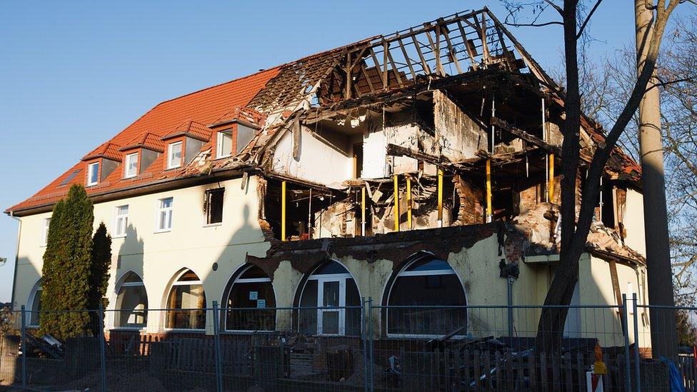 Ruins of cell's Zwickau home, 13 Nov 11