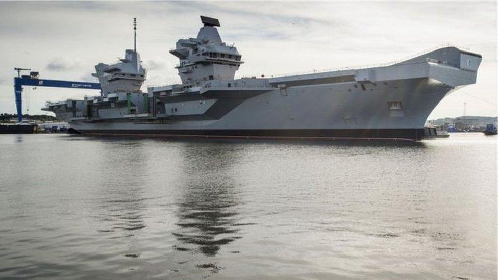 HMS Queen Elizabeth aircraft carrier