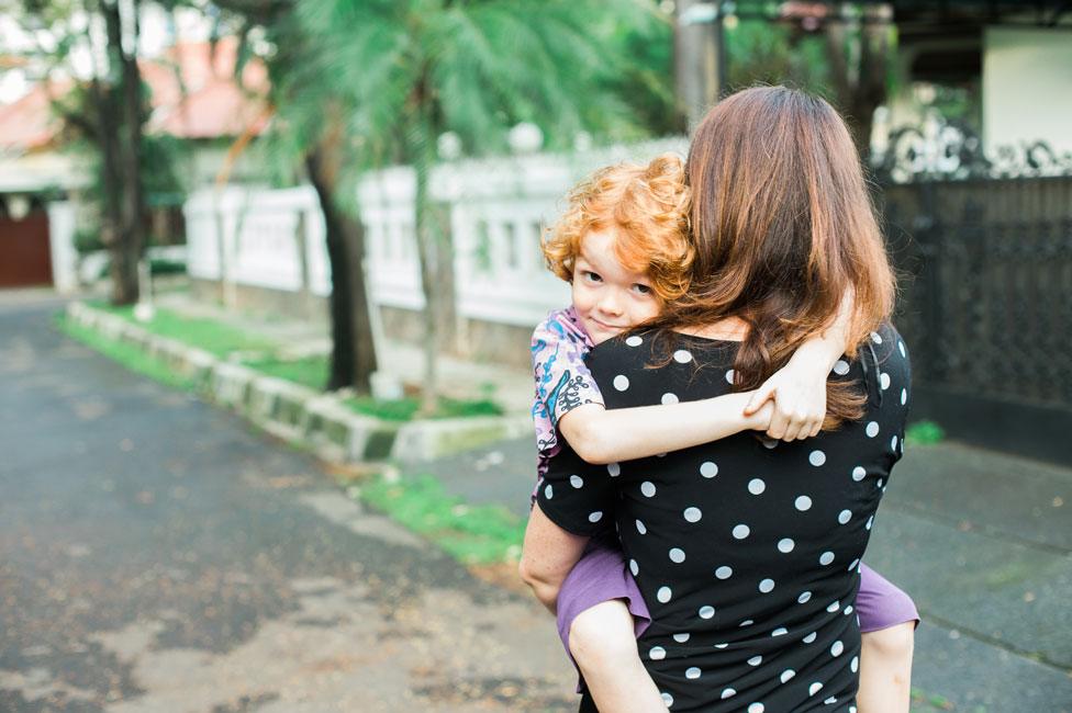 Rebecca and child