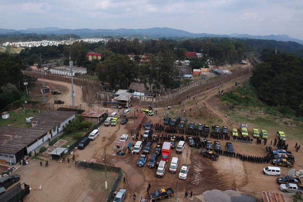 Pavón aerial footage during riot