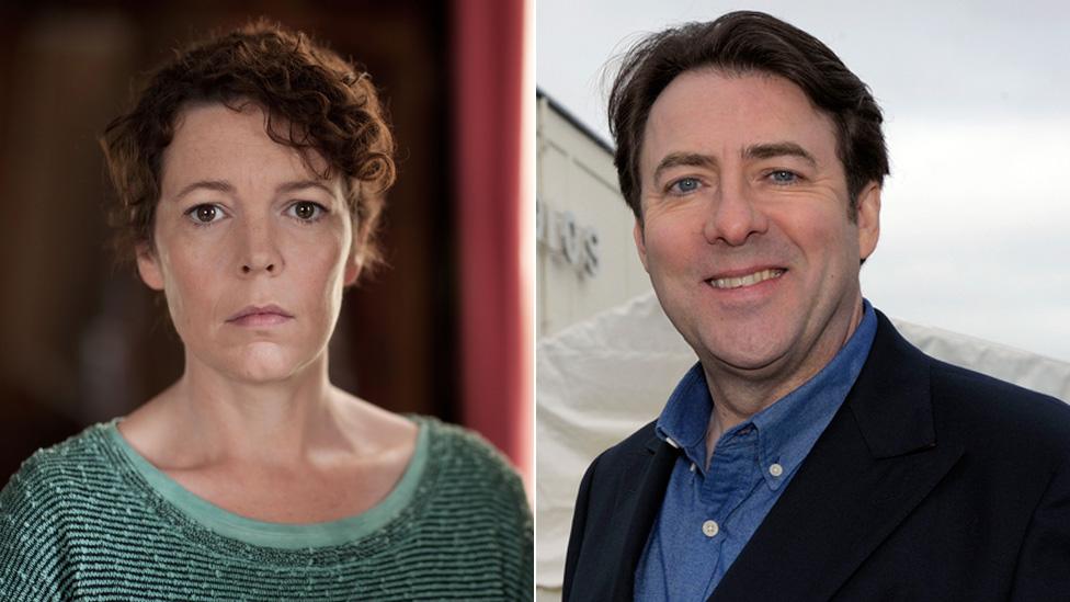 Olivia Colman and Jonathan Ross