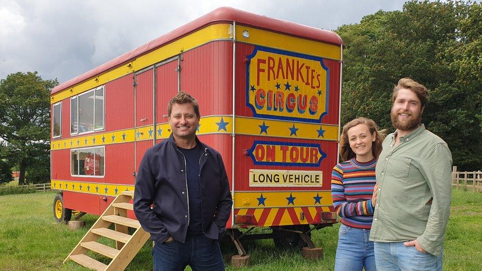 George Clarke, Olivia Dann and Frankie Lord