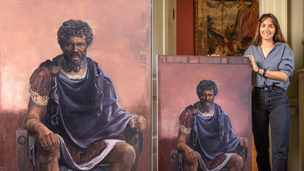 Elena Onwochei-Garcia portrait of Roman Emperor Septimius Severus