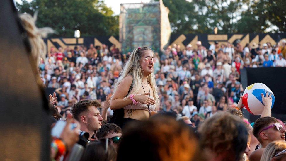 Revellers enjoying the festival on Thursday