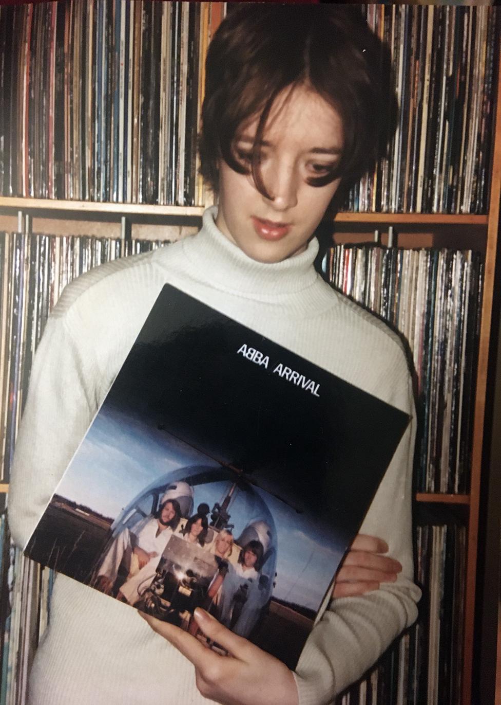 Hanging out with my dad's Abba records, aged 19