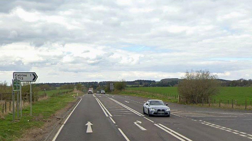 The A76 near Catrine