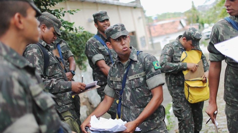 In Brazil, the army has been drafted in to help with the crisis.