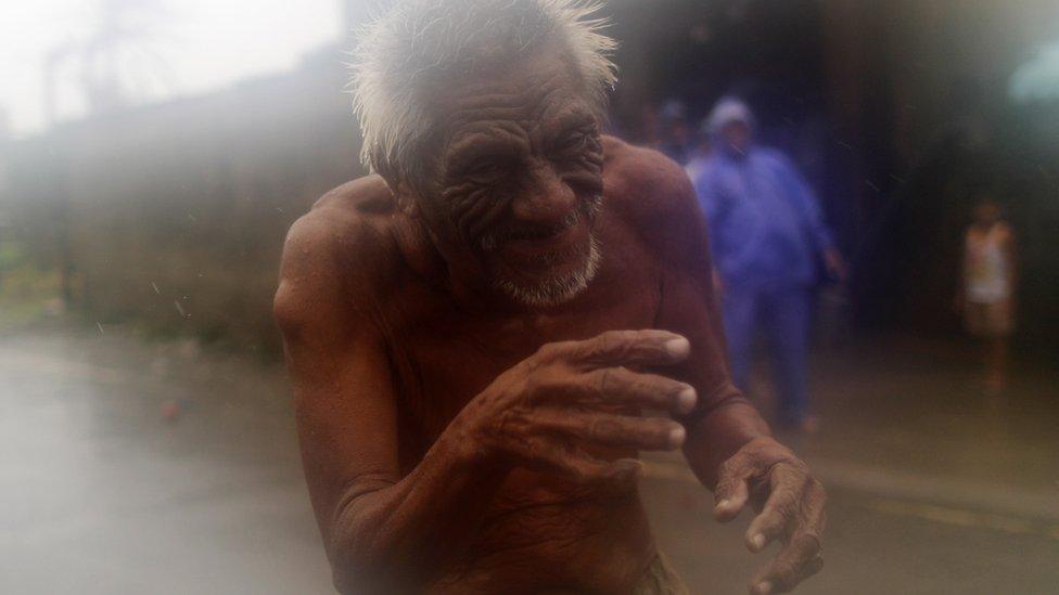 elderly man in Aparri, Cagayan province