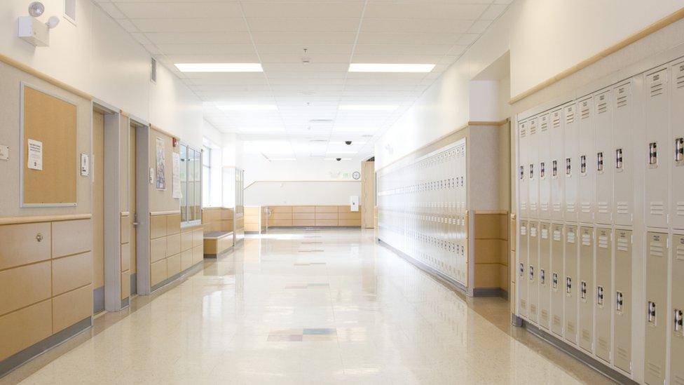 School corridor