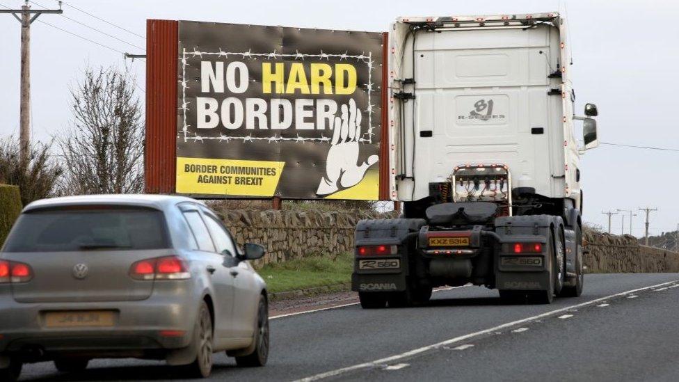 Irish border sign