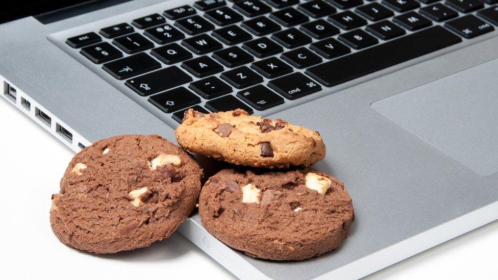 Cookies on a laptop