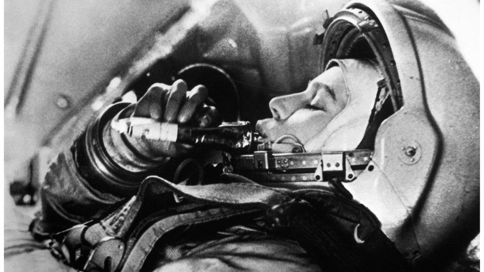 Valentina Tereshkova on a test flight