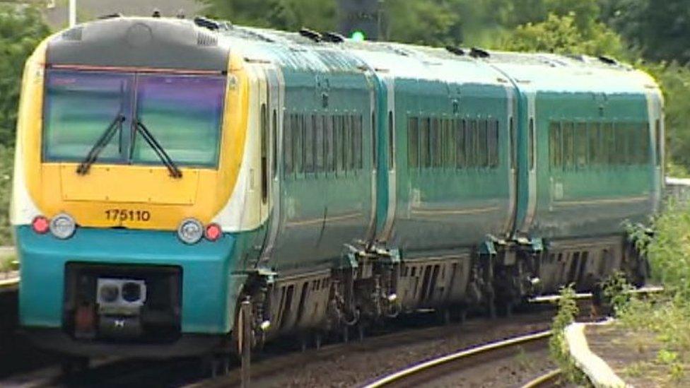 Arriva train in north Wales